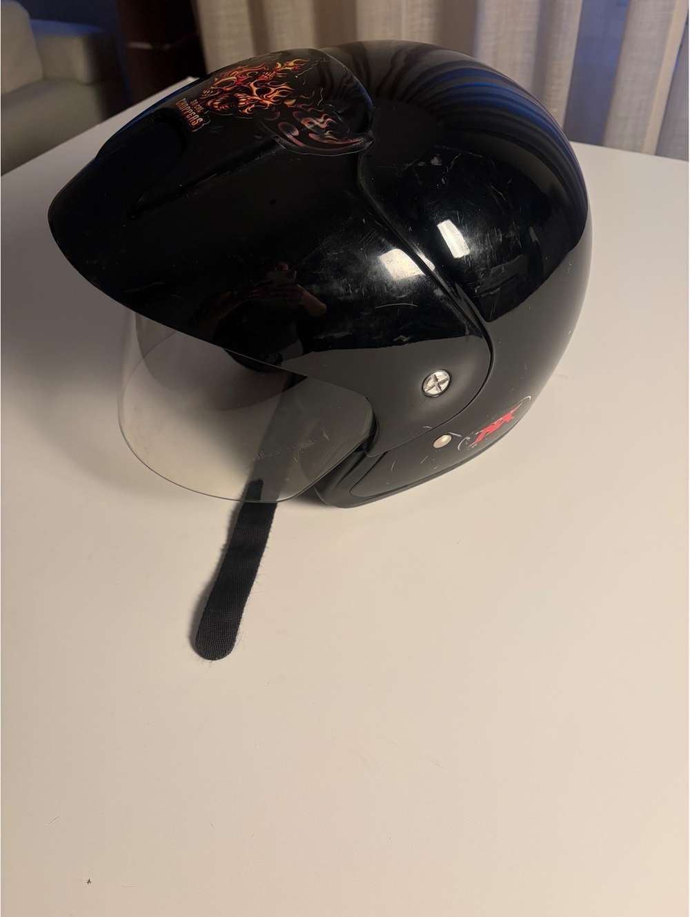 NX Racing Black Motorcycle Helmet with Visor DOT Certified